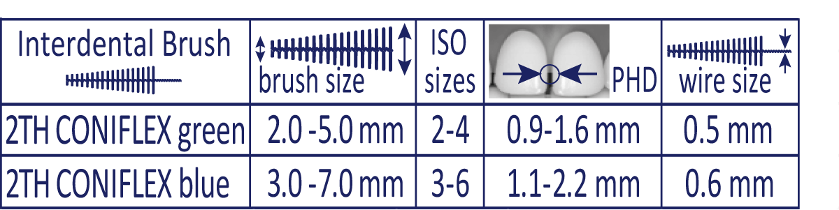 Coniflex tandenragers 2-5 mm perfect voor ragen van uw tanden